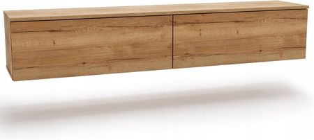 Szafka RTV NICOLE wisząca stojąca bezuchwytowa dąb craft 160cm Meble Kobi 5905602657407