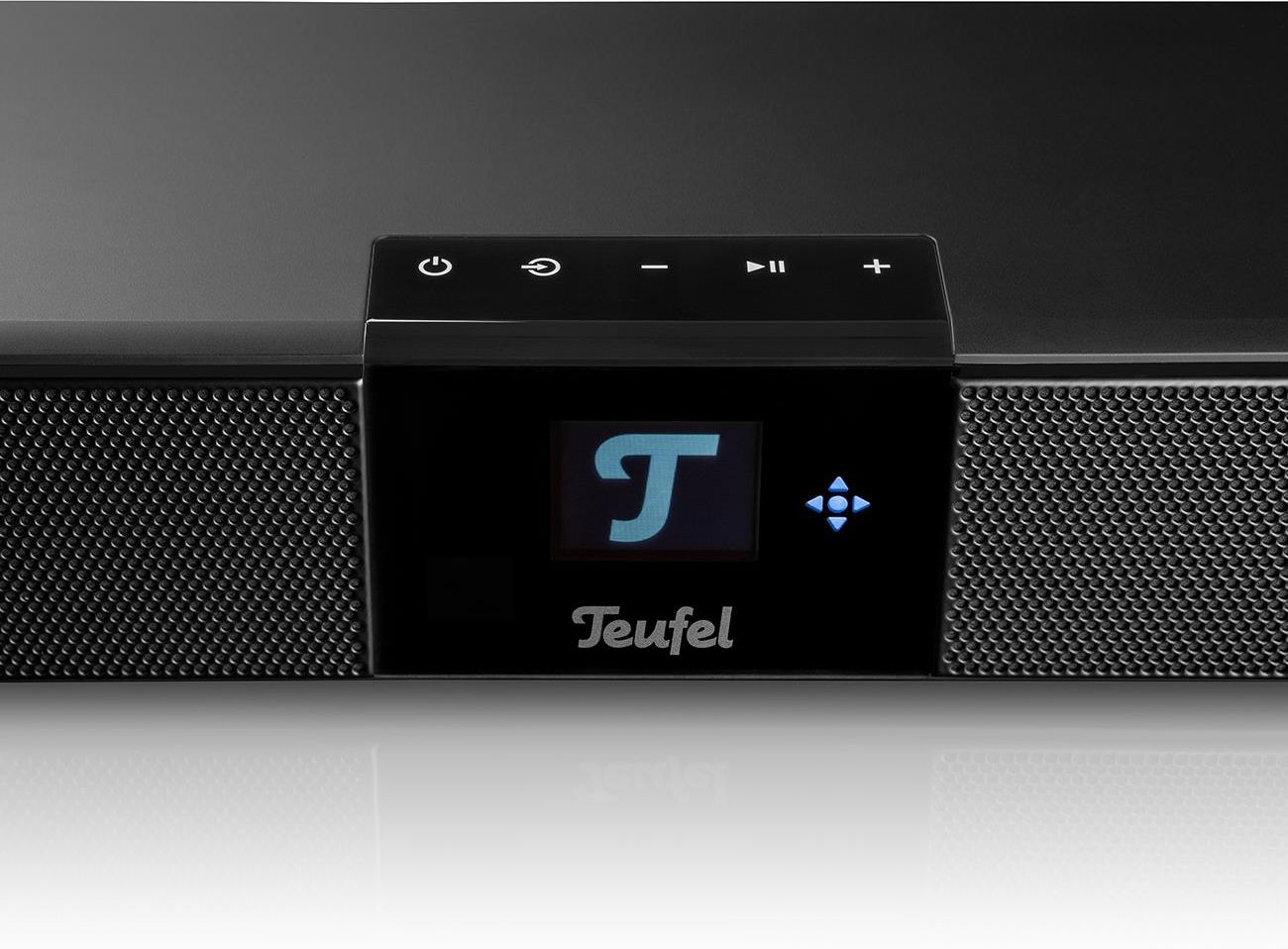Teufel Cinebar One – Soundbar Ultracompatta Bass Reflex Con Bluetooth 5.0 E AptX, Per TV E PC