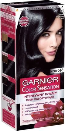 Garnier Color Sensation Krem koloryzujący 1.0 Głęboka onyksowa czerń