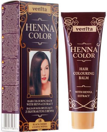Venita Henna Color Balsam ziołowy koloryzujący z ekstraktem z henny 18 Czarna Wiśnia