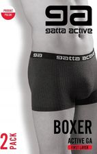 Zdjęcie GATTA Boxer Active 2PP Majtki Grey/Deep Navy / L - Pniewy