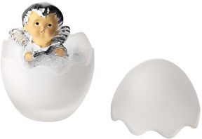 Figurka Aniołek w szklanym jajku z książeczką - (VB#539SC)