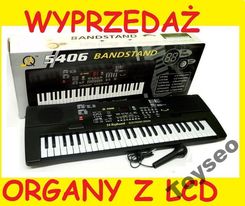 Organy Keyboard Lcd 5406 Zasilacz Mikrofon Nowe
