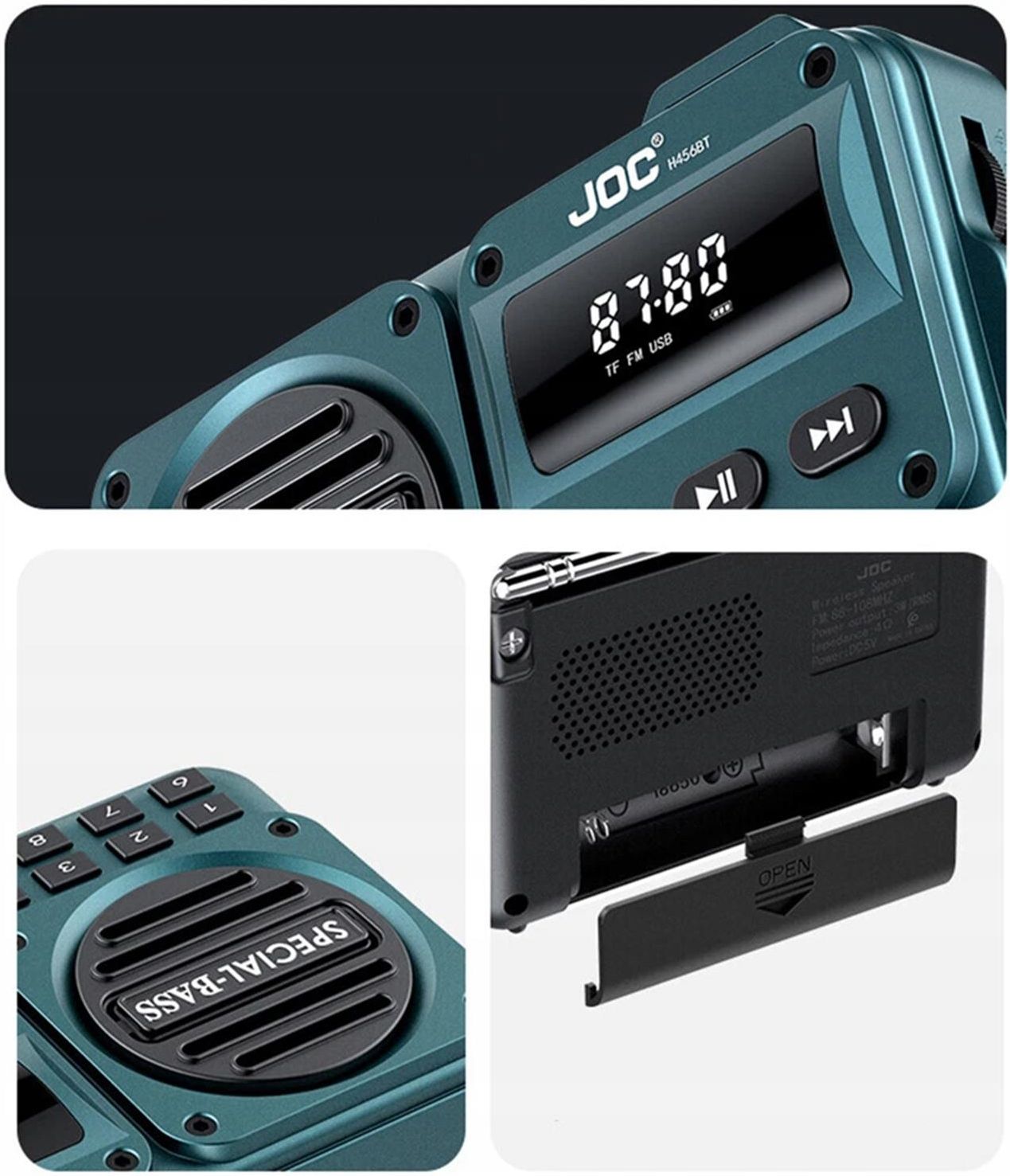 Radio Radio Bedee RADIO BLUETOOTH Niebieski - Opinie i ceny na Ceneo.pl