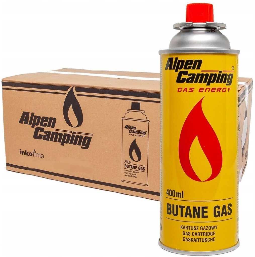 Comping Photo Alpen Camping Zestaw Kartusz Gazowy 400Ml 227G 28Szt. Karton Zbiorczy ...