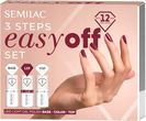 Semilac Zestaw Lakierów Do Paznokci Led Light 3Step Easy Off Set L19