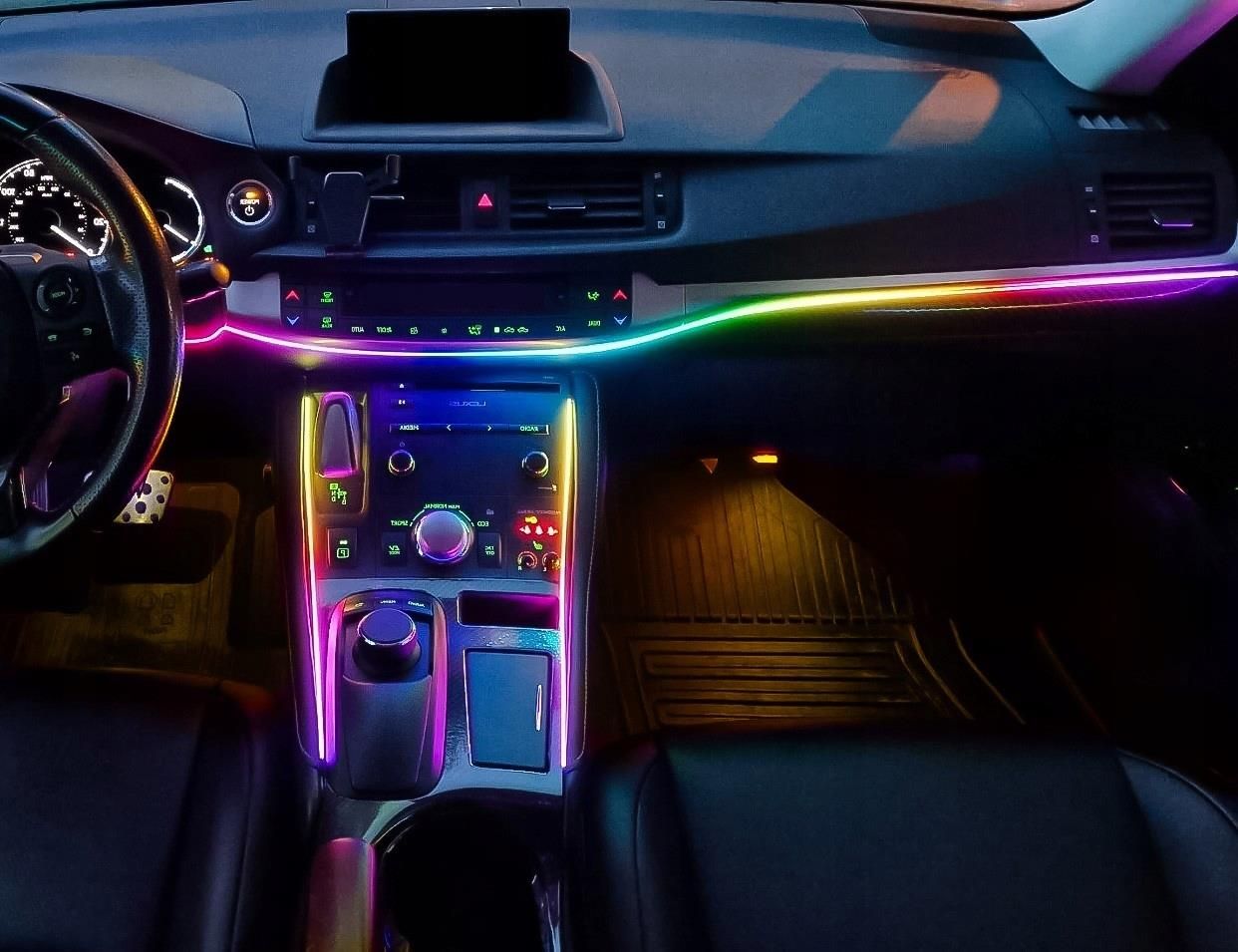 Auto Gamma Oświetlenie Ambient Wnętrze Pojazdu Auta Led Rgb 7 M ...