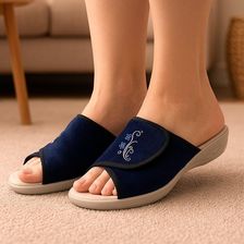 Zdjęcie Kapcie Damskie Szerokie Granatowe 8550 (39) - Wrocław