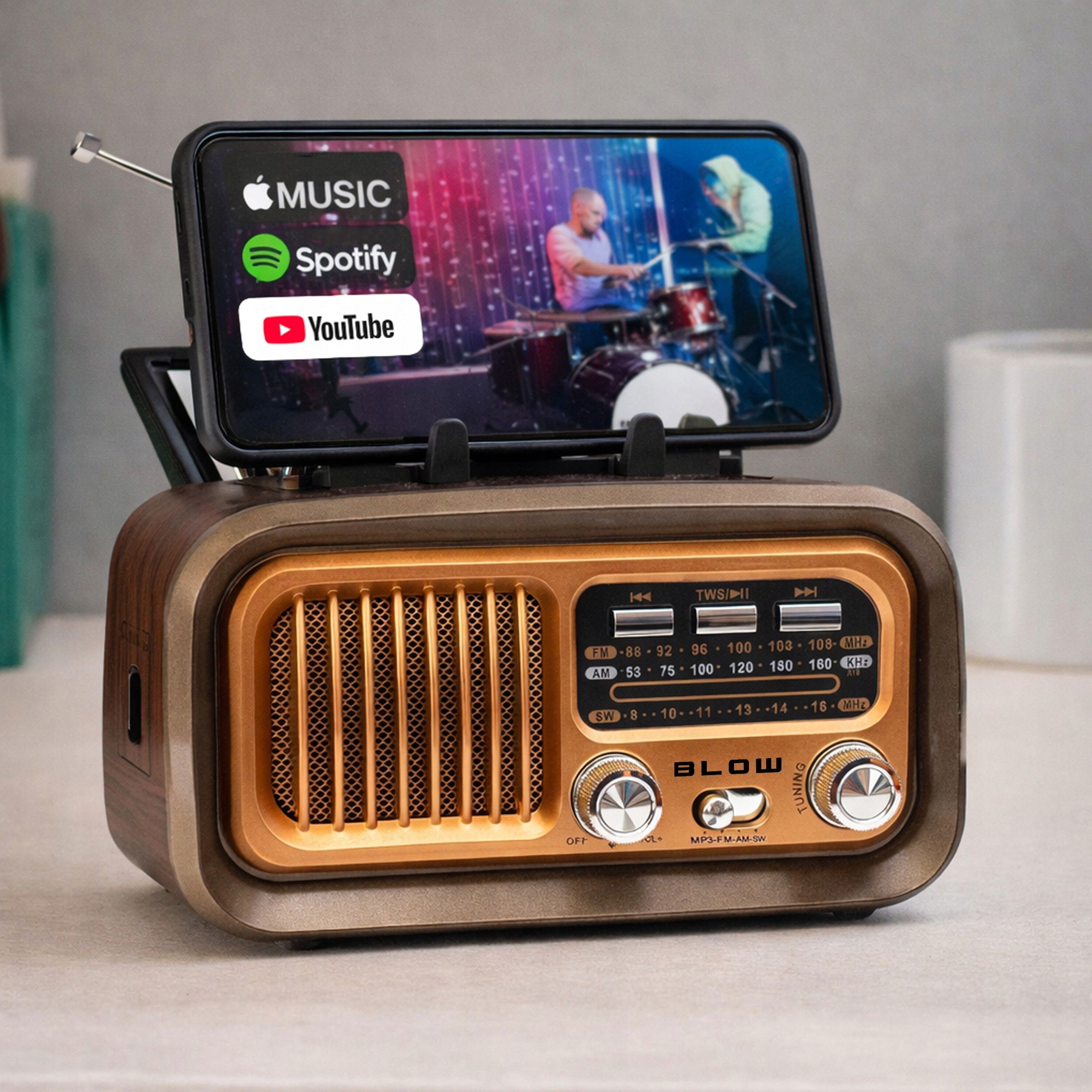 Radio Radio Blow RA16 Brązowy - Opinie i ceny na Ceneo.pl