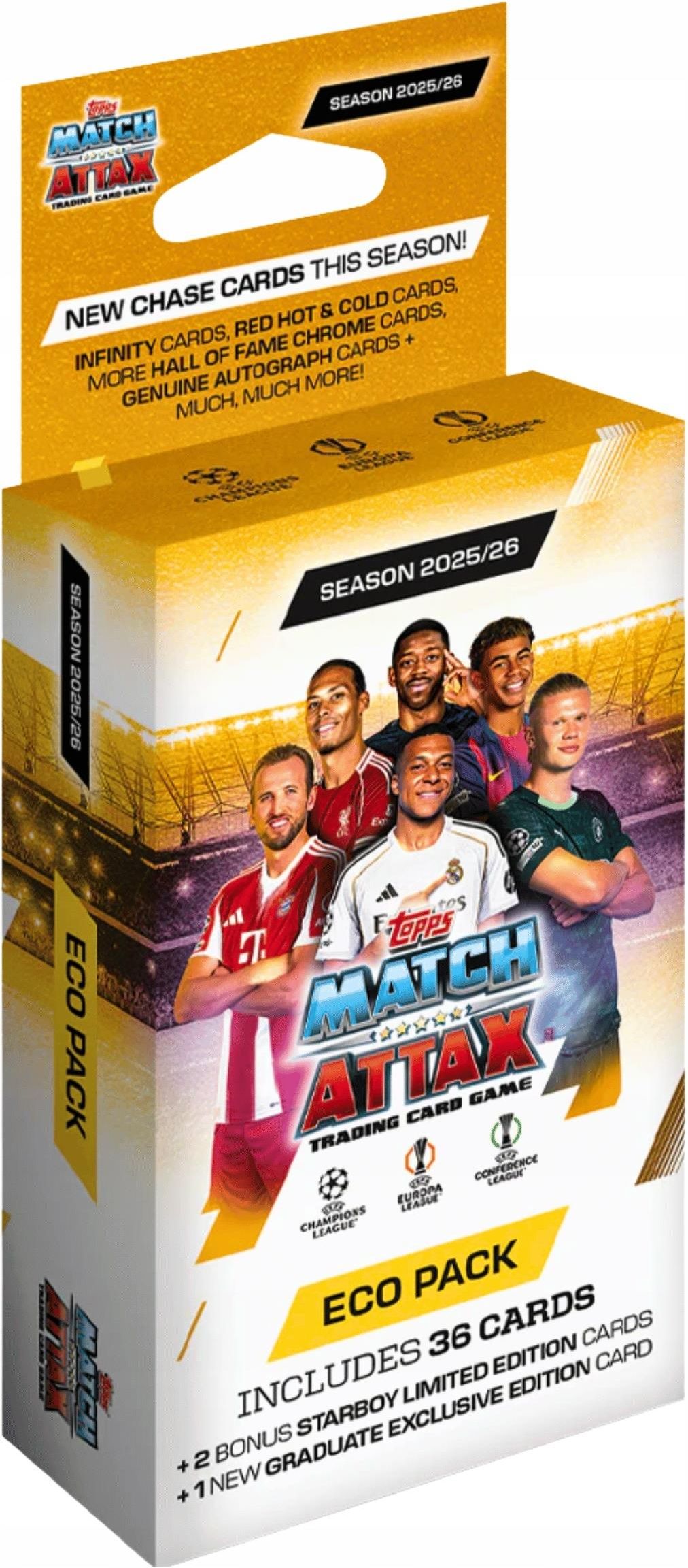 Match Attax 2026 Topps Eco Blister Karty Pi karskie 39 Kart Ceny I 