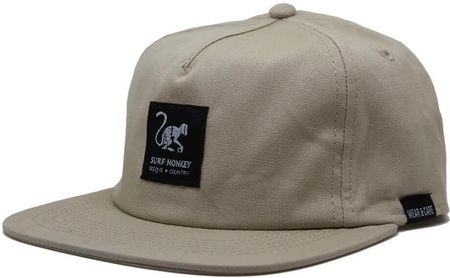 Czapka typu trucker z płaskim daszkiem, organiczna, dla dorosłych(beżowa)