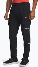 Zdjęcie Spodnie treningowe męskie Under Armour Tech Utility Woven black/castlerock/venom red - Karczew