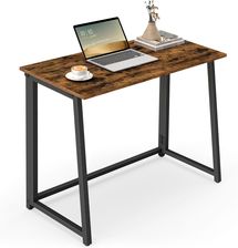 Zdjęcie Oskar Biurko Rustykalne 80x40 cm Brązowe Stal (5903332090051) - Sułkowice
