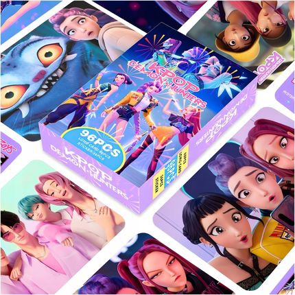 Karty K-Pop Demon Hunters Kpopowe Łowczynie Demonów 60 Kart 32 Naklejki