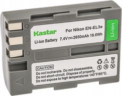 Akku 3000 Batt Akumulator Bateria En El3E Do Nikon D50 D70 D80 D90 D100 D300 D700 2650Mah