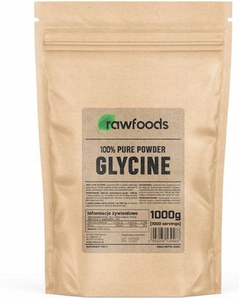 Rawfoods Glicyna 1Kg 1000Mg W Proszku Glycine Naturalna 100% Powder