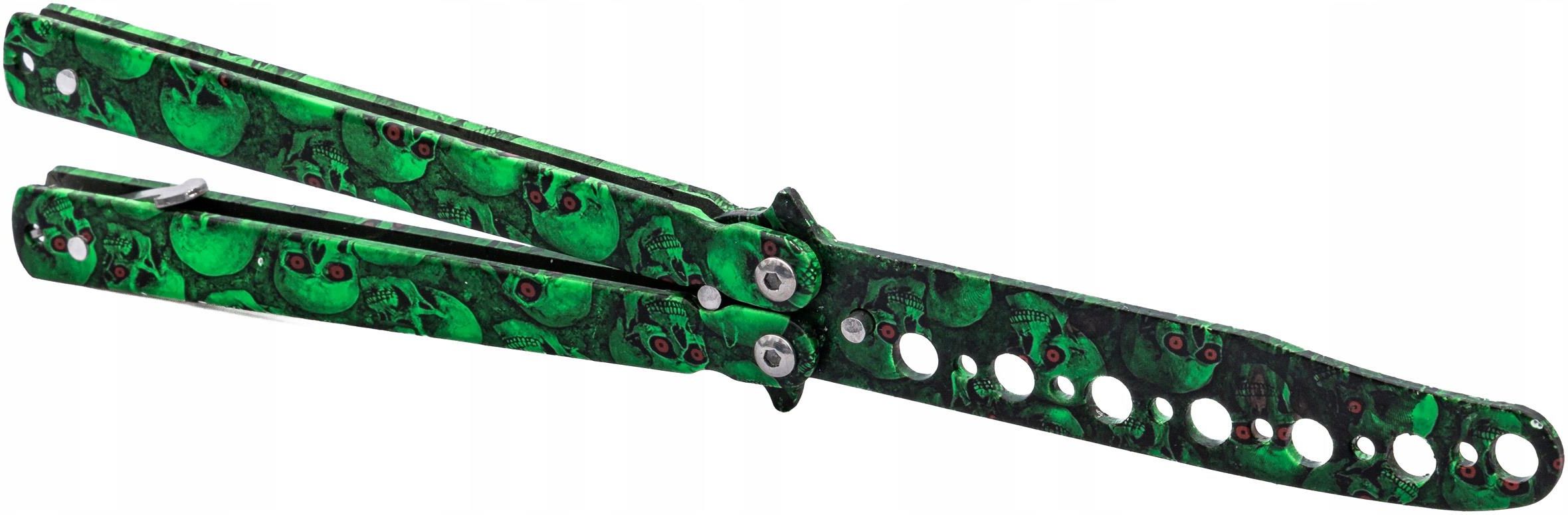 Motylek treningowy, nóż motylkowy balisong green full Cs:go - Ceny i ...