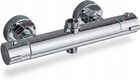 Zestaw bateria umywalkowa korek klik klak z przelewem chrom Yoka Home