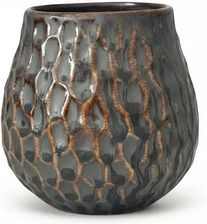 Zdjęcie Matero Ceramiczne do Yerba Mate "Plaster Miodu" 400 ml (Miedziane) - Libiąż