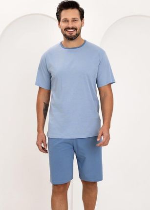 PIŻAMA REGINA MĘSKA 508 NIEBIESKI (kolor niebieski, rozmiar L)