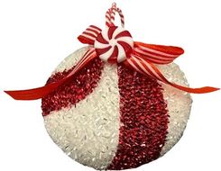 Zdjęcie HIPPER bombka sopel 11 cm czerwono-biała szklane - Konin