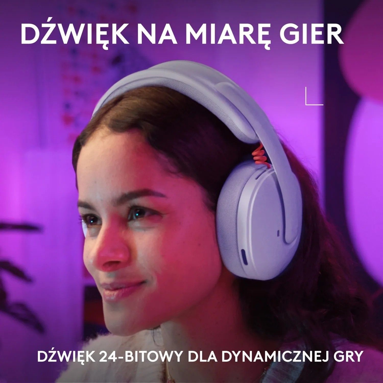 фото Навушники з мікрофоном Logitech G325 Lightspeed Wireless Lilac (981-001538)