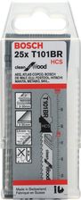 Zdjęcie Bosch T 101 BR Clean for Wood 100mm 25szt. 2608633623 - Różan