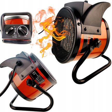 Elektromet Nagrzewnica Elektryczna Farelka Dmuchawa Grzejnik Termostat Moc 2000W 2Kw (60)