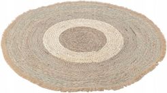 Zdjęcie Mata boho okrągła brązowa 120x120 pleciona - Libiąż