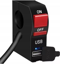 Zdjęcie Wodoodporny włącznik on/off + USB do motoru, quada - Niemcza