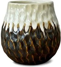 Zdjęcie Matero Ceramiczne 400 ml Yerba Mate – "Plaster Miodu" Piaskowy - Libiąż