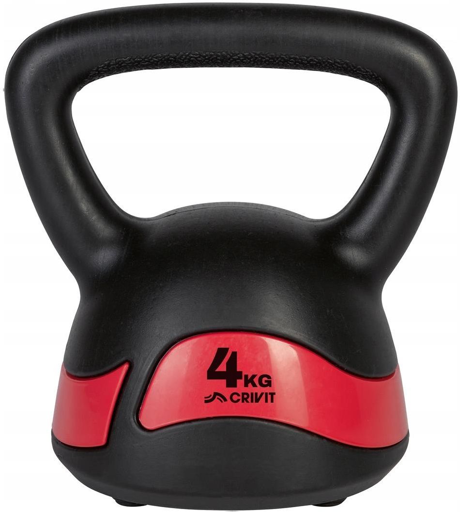 Kettlebell Rebel Active RBA-2312 – 4 Kg, Paire, Revêtement Plastique – Idéale Pour La Musculation à La Maison