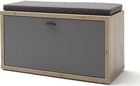 MC Akcent Szafka na buty z siedziskiem poduszka LIZZANO 85x34x4 cm antracyt 60085SAN
