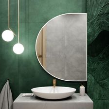 Zdjęcie Lustro Baltica Design Tiny Border Semi Round biały 5904107923512 - Tomaszów Mazowiecki