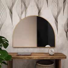 Zdjęcie Lustro Baltica Design Tiny Border Semi Round złoty 5904107924151 - Prusice