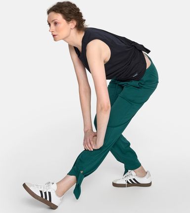 by Insomnia Spodnie bawełniane LARISSA CIEMNY ZIELONY