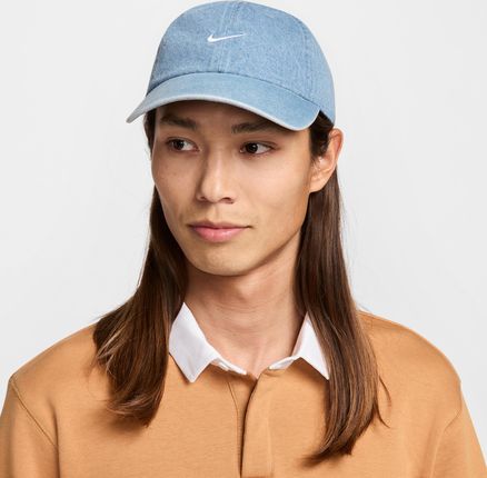 Denimowa czapka o nieusztywnianej konstrukcji Nike Club - Niebieski