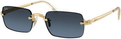 Zdjęcie OKULARY RAY-BAN® RB 3928 001/S2 54 ROZMIAR M - Pilica