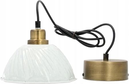 Skandi.pl Lampa Sufitowa Loft 1-punktowa biało-złota (1005311)