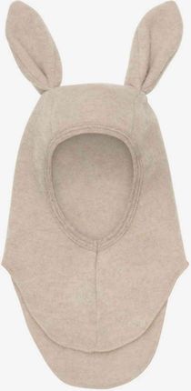 HUTTEliHUT Kominiarka wełniana z uszami królik Camel Melange - 50/12-24M