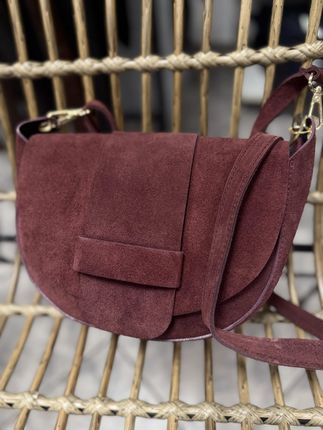 Torebka Zamszowa  (bordo, One size)