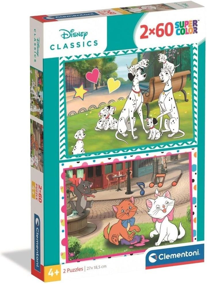 Clementoni Puzzle 2X60 Disney Classics - Ceny i opinie - Ceneo.pl