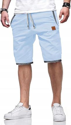 ZOXOZ Męskie Spodenki Szorty Krótkie Spodnie Sportowe Letnie Niebieskie 2XL