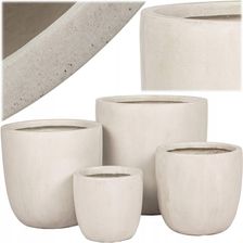 Zdjęcie Mirpol Donica Ceramiczna Biały Zestaw (4Szt) - Reszel