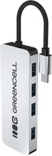 Zdjęcie Hub USB Greencell HUB USB 3.0 HUB-GC-C4A - USB-C (HUBGCC4A) - Szczytna