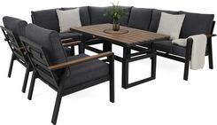 Zdjęcie Home & Garden Narożne Meble Aluminiowe Turyn Dark Grey / Grey Melange - Pacanów