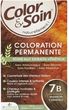 Laboratoire Les Trois Chenes Farba Color&Soin 7B Karmelowy Brąz 135Ml Zapewnia 100% Pokrycia Siwych Włosów
