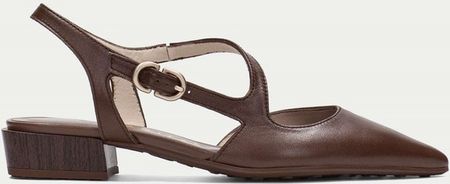 Czółenka na niskim obcasie- HISPANITAS HI264773 BRĄZOWE
