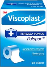 Zdjęcie 3M Viscoplast Polopor Przylepiec Włókninowy 5m x 50mm rolka 1szt - Oświęcim