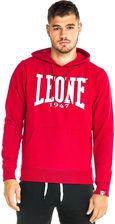 Zdjęcie Leone 1947 Apparel Bluza Z Bawełna Kapturem Na Siłownię Czerwone - Reda